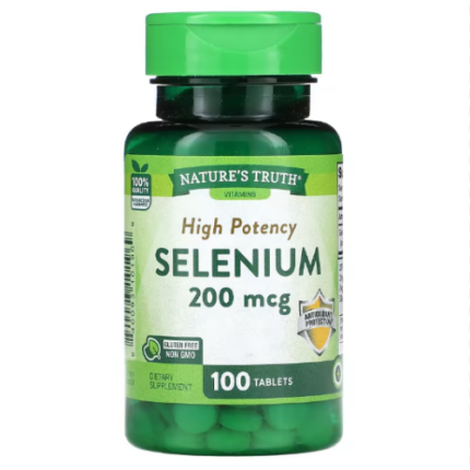 Selenio 200mg - 100 tabletas / Nature's Truth