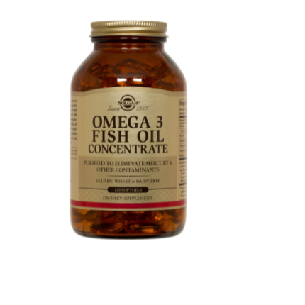 Omega 3 Fish Oil Concetrado - 120 Softgels / Solgar