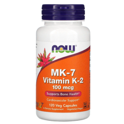MK - 7 Vitamina K2 100 mg - 120 capsulas / Now