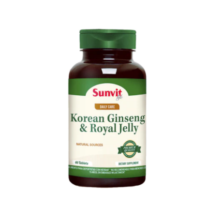 Ginseng Koreano y Jalea Real 60 capsulas / Sunvit