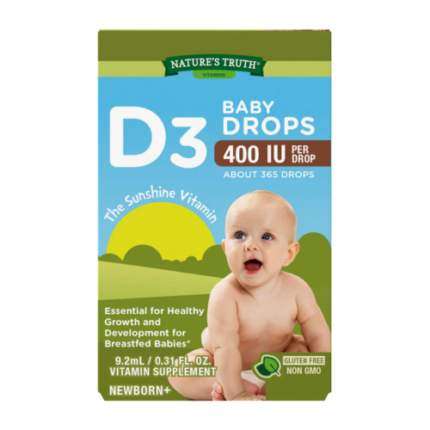 Vitamina D3 10 Mcg 400UI Baby Gotas - 9,2ml / Nature´s Truth