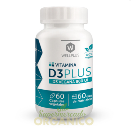 Vitamina D3 Plus Vegana - 60 capsulas / Wellplus