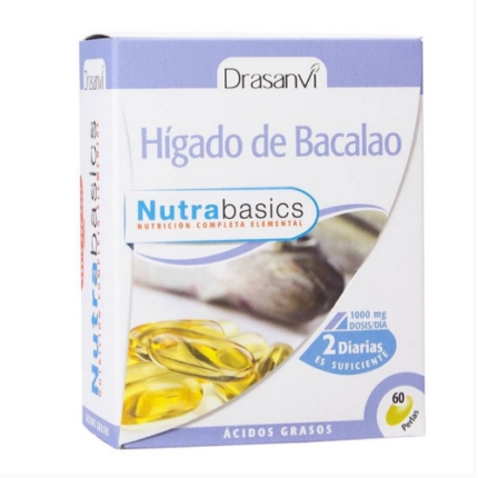 Aceite de Higado de Bacalao 60 capsulas / Drasanvi