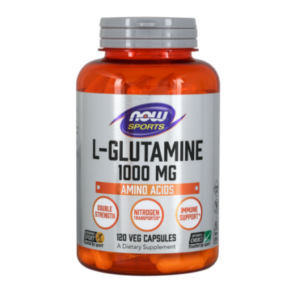 L - Glutamina 1000mg - 120 capsulas / Now