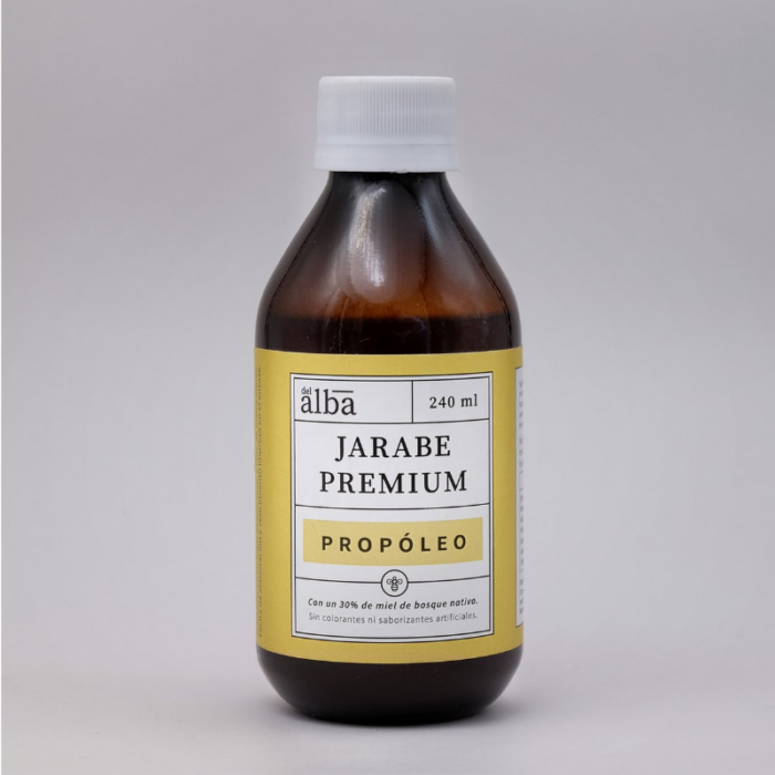 Jarabe premium propoleo 240ml Apicola del alba - Imagen 1