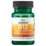 Vitamina B12 Methylcobalamina 5000mcg - 60 tabletas / Swanson