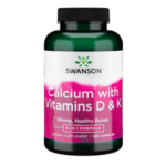 Calcio con Vitaminas D & K - 100 capsulas / Swanson