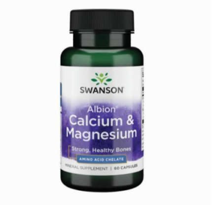 Calcio y Magnesio Albion - 60 capsulas / Swanson
