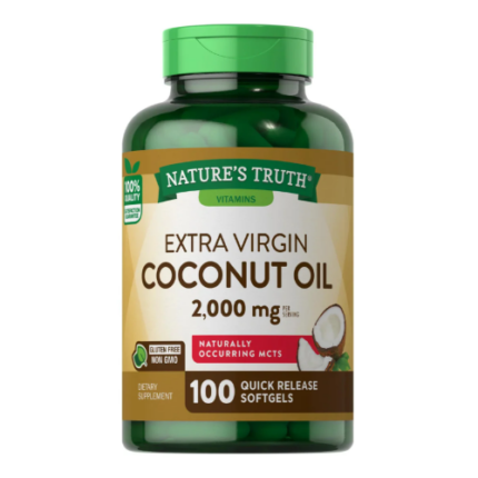 Aceite de Coco 2000mg - 100 Softgels / Nature's Truth