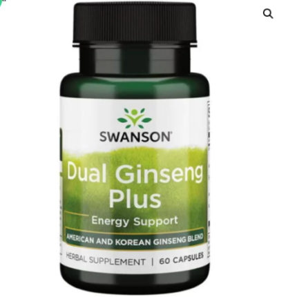 Dual Ginseng Plus - 60 capsulas / Swanson