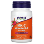 MK - 7 Vitamina K2 100 mcg - 60 caps / Now