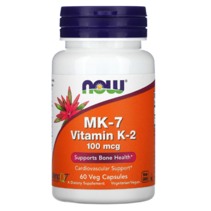 MK - 7 Vitamina K2 100 mcg - 60 caps / Now