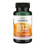 Vitamina B12 Folato Strawberry 1000mcg - 250 pastillas / Swanson
