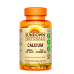 Calcio 1200mg con Vitamina D3 - 60 tabletas / Sundown