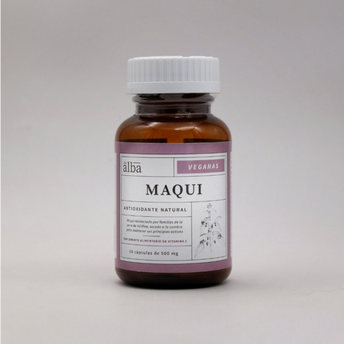 Maqui 500mg - 60 capsulas / Del Alba - Imagen 1