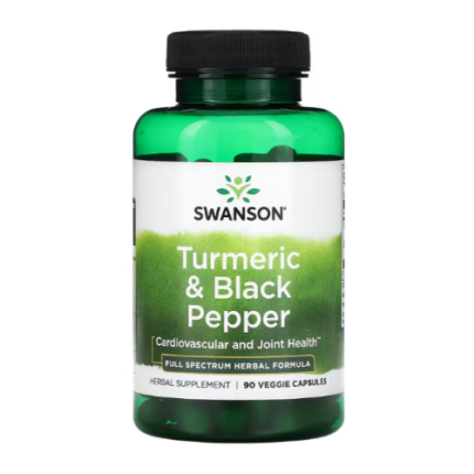 Cúrcuma con Pimienta Negra - 90 capsulas / Swanson