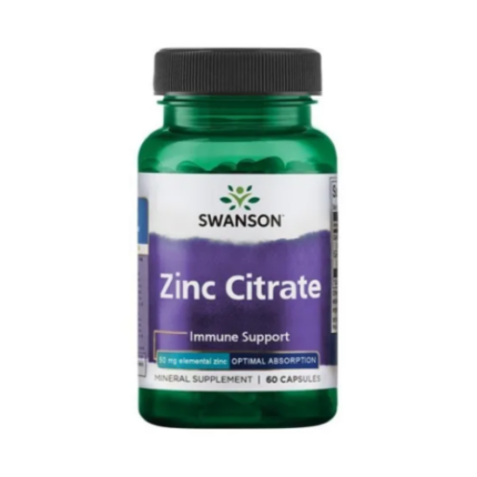 Citrato de Zinc 50mg - 60 capsulas / Swanson