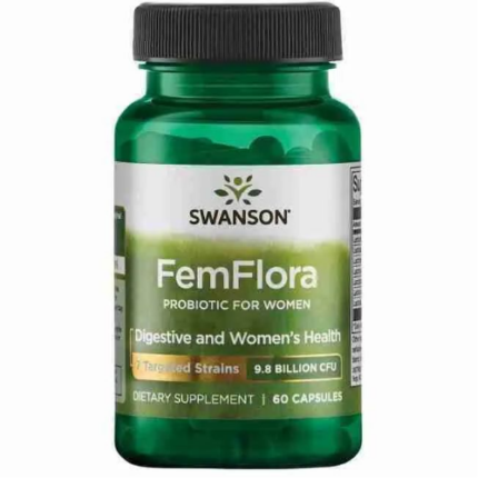 FemFlora Probiotic for Women 9.8B - 60 capsulas / Swanson