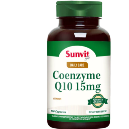 Coenzyme Q10 15mg - 120 capsulas / Sunvit