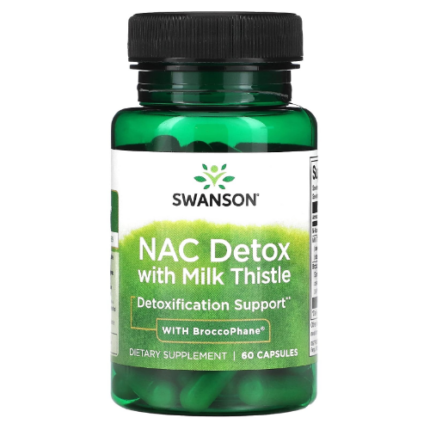 NAC Detox con Cardo Mariano - 60 cápsulas / Swanson