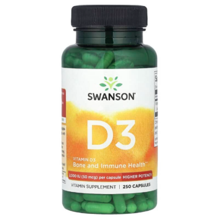 Vitamina D3 2000 UI - 250 caps / Swanson