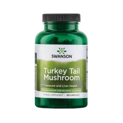 Turkey Tail Mushroom Cola de Pavo - 120 caps / Swanson