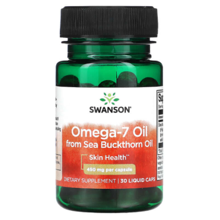 Omega 7 Aceite de Espino Amarillo 450mg - 30 caps / Swanson