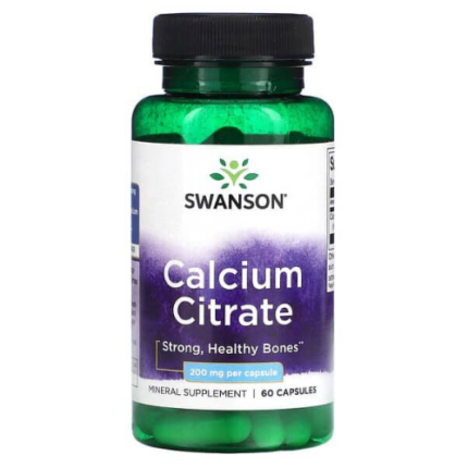 Citrato de Calcio 200mg - 60 caps / Swanson