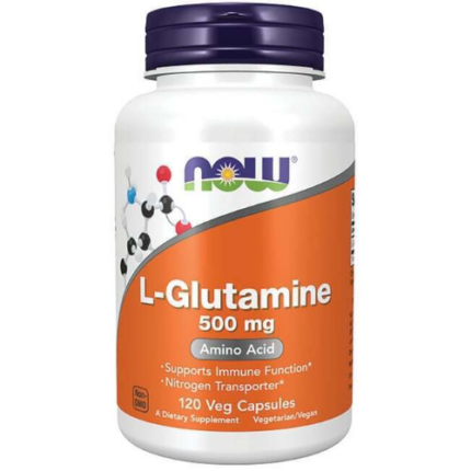 L-Glutamina 500mg - 120 capsulas / Now