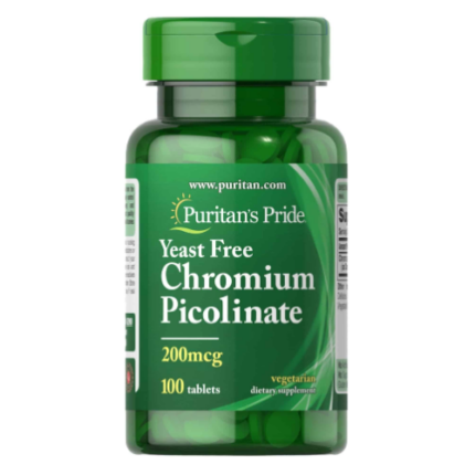 Picolinato de Cromo 200mcg - 100 tabletas / Puritan´s Pride