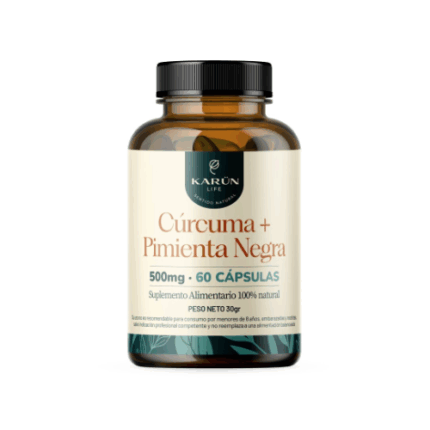Curcuma Activada con Pimienta 500mg - 60 caps / Karun Life