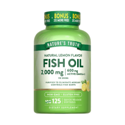Omega 3 2000mg Sabor Limon - 125 Softgel / Nature's Truth