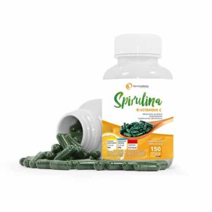 Spirulina + Vitamina C 150 capsulas SpirulinaMater