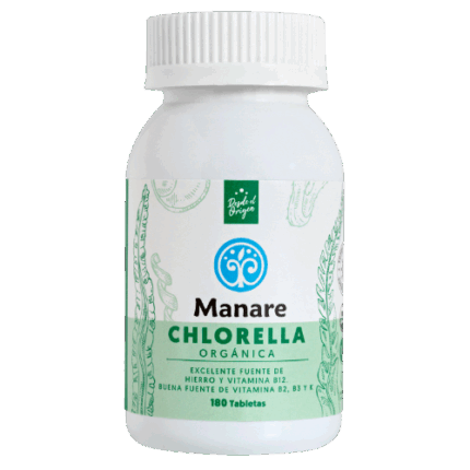 Chlorella 500mg - 180 tabletas / Manare