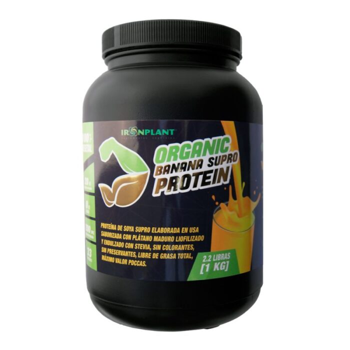 Natural Banana Supro Protein - 1kg / Iron Plant - Imagen 1
