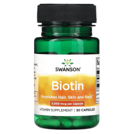 Biotin 5000mcg - 30 capsulas / Swanson‎