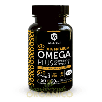 OmegaPlus 670mg (Fosfolipidos de Omega 3) 60 capsulas / Wellplus