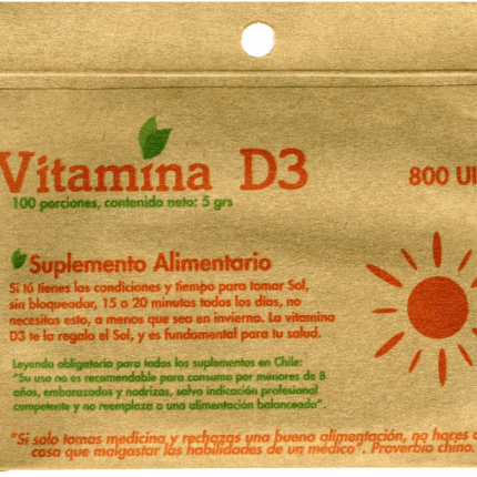 Vitamina D3 - 5grs / Dulzura Natural