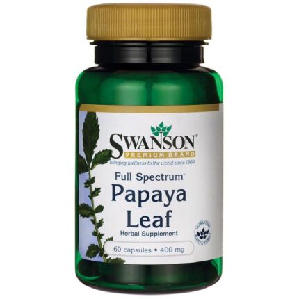 Papaya Leaf 60 Capsulas Swanson