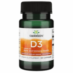 Vitamina D3 1000ui - 60 capsulas / Swanson
