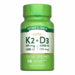Vitamina Ultra K2 MK-7 + D3 5000ui - 50 softgel / Nature's Truth