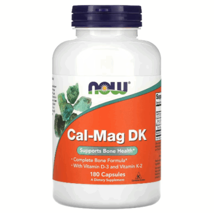 Calcio Magnesio Vitamina D3+K2 - 180 capsulas / Now