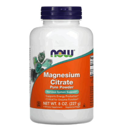 Magnesio Citrato en Polvo - 227 gr / Now