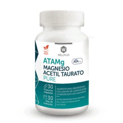 ATAMg Magnesio Acetil Taurato Pure - 30 caps / WellPlus