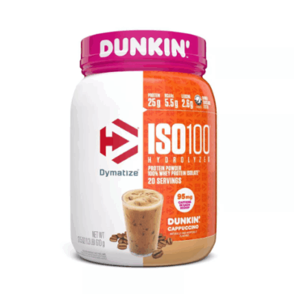 Whey Protein ISO100 Hidrolizada Cappuccino – 610g / Dymatize