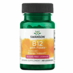 Vitamina B12 Cianocobalamina Folato - 60 pastillas / Swanson