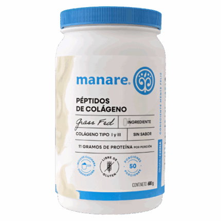 Peptidos de Colageno Tipo 1 y 3 - 600g / Manare