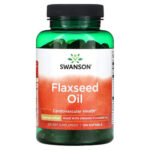 Flaxseed Oil Aceite Semilla de Linaza 1g- 100 softgels / Swanson