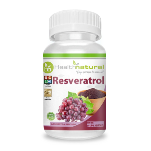 0068de91-7cc6-464a-beda-f69ecafaafb1.png Resveratrol 500mg - 90 caps / Health Natural - Imagen 1
