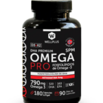 OmegaPro 790mg Astaxantina 4mg D3+K2 - 180 caps / Wellplus